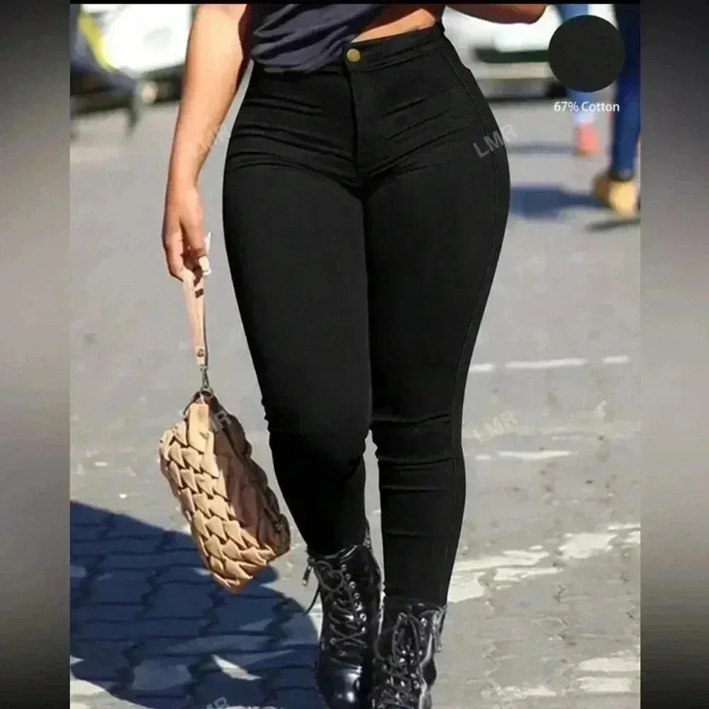 Black Jeggings Women’s XXL High Rise Stretch Pants NWT